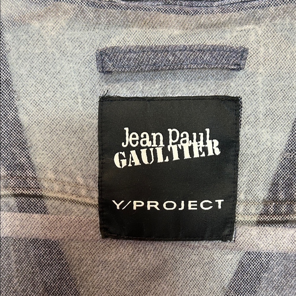 Jean Paul Gaultier x Y/Project trompe l'oeil sheer denim top - Picture 5 of 8